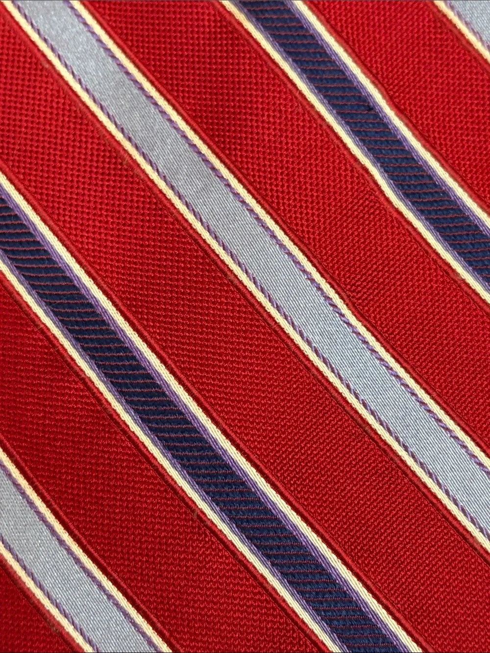 Tom James Silk Neck Tie Diagonal Striped‎